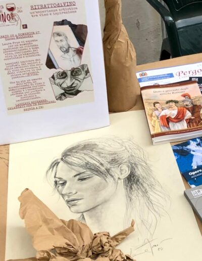 La scrivania dell'artista