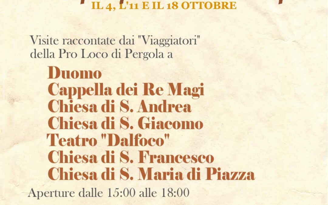 Pergola si racconta: Arte e gusto tra i profumi del tartufo